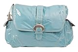 Kalencom Laminated Buckle Changing Bag (Baby Blue Corduroy) by Kalencom