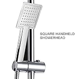 正方形シャワーヘッド高圧力水保存Ionicハンドヘルドヘッド一貫強力な雨スプレーshowerhead-best Relaxation and Spa
