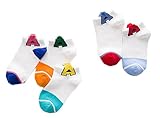 (リアルスタイル)Real Style 夏 ベビー 幼児用 キッズ 子供 かわいい スポーツ 英文字 通気 メッシュ 靴下 ショート ソックス スニーカーソックス 5足 セット 男の子 女の子