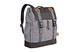 Lassig Vintage Little One And Me Diaper/Changing Backpack, Large, Grey by Lassig