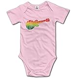 赤ちゃん&ベビー服 アメリカ ギター ロック風 ポップ 半袖ロンパース 夏 女の子 男の子 18 Months ピンク