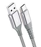 【2M】USB Type C ケーブル【QC3.0対応急速充電】 USB-C & USB-A 3.1A USB C ケーブル,Pixel,usb type-c機器と互換性があり (シルバー)