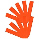 セフティー3 園芸用 カラーラベル オレンジ 10枚入り 約15X90mm