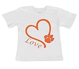 Clemson Tigers Loveベビー/幼児用Tシャツ