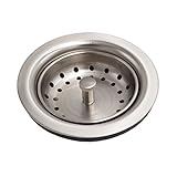 Sinkology tb35 – 02ニッケルバスケットStrainer Drain耐久性Kitchen Sink Strainer Drain with Postスタイルバスケットinニッケル