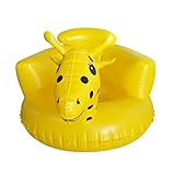バスチェア　ベビーチェア　バスソファ　ふかふか　フロート　バストイ　おもちゃ　お風呂用　お部屋用　赤ちゃん　ベビー用　鹿形　イエロー