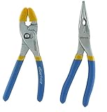 GreatNeck 21021 Essentials 2 Piece 6-Inch Slip Joint and Long Nose Plier Set [並行輸入品]