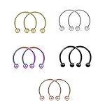 SONONIA ステンレス　履着やすい　耳　鼻　中隔　乳頭　軟骨　16G　滑りにくい　全4サイズ　10個入り　全4サイズ - 10mm