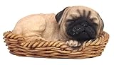 ガーデン オブジェ・置物 パピーバスケット （パグ） QYL1271