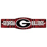 NCAA Georgia Bulldogsサイン、4.5 X 17インチ