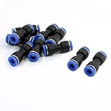 uxcell　空気圧　クイック継手　ジョイントカプラー　コネクタ　ストレートプッシュ　6mm/6mm　10個入り