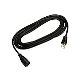 Master Electrician 02306ME 15-Feet Round Vinyl Extension Cord, Black [並行輸入品]