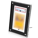 【UVカット率99.8%】アクリル本舗 PSA用 スクリューダウン マグネットローダー psa CGC 対応 ディスプレイ ケース スタンド 付き 鑑定 展示 保管 収納 厚さ1.8㎝の高級仕様 (PSA1枚用_ブラック, マグネット式)