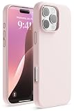 【elago】iPhone16ProMaxケース シリコン耐衝撃指紋防止サラサラ ラブリーピンク