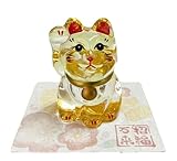 クラフトマンハウス 開運 ガラスの 招き猫 金彩
