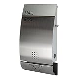 EUROデザイナーズポスト MB4502 レバータイプ鍵付き ステンレス 新聞受け有 郵便ポスト 郵便受け MB4502-KL-stainless 7