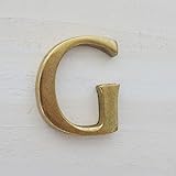 真鍮　大文字　 アルファベット　ゴールド　23mm (G)