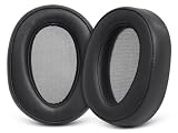 GVOEARS 交換用イヤーパッド Sony WH-H900N (h.Ear on 2) & MDR 100ABN (h.Ear on) ノイズキャンセリングオーバーイヤーヘッドホン、イヤーパッドクッション ソフトプロテインレザー、メモリーフォーム - ブラック