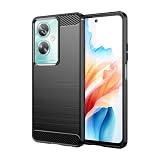 【Moahsiuny】For OPPO A79 5G ケース オッポ A79 5G ソフトケース 保護カバー 指紋防止 耐衝撃 TPUシリコーン素材 (ブラック)