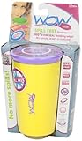 Wow Cup for Kids - NEW Innovative 360 Spill Free Drinking Cup - BPA Free - 9 Ounce (Yellow) by Wow K