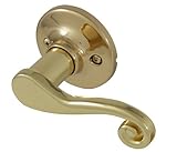 Honeywell 8108004rスクロールダミー右ドアレバー、光沢真鍮