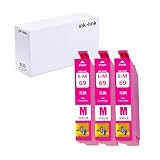 IC4CL69 互換 インクカートリッジ 砂時計 ICM69 マゼンタ 3本セット ICチップ搭載 対応機種:PX-045A PX-046A PX-047A PX-105 PX-405A PX-435A PX-436A PX-437A PX-505F PX-535F【INK-LINK】