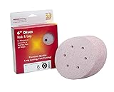 Sungold Abrasives 028170 6-Inch by 6 Hole 400 Grit Premium Plus C Weight Paper Hook and Loop Discs, 