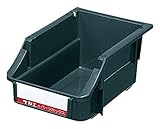 サカエ コンテナ 導電性ボックス Zタイプ ブラック W98×154×H73mm  Z-0ND