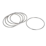 uxcell　ワッシャー 溶接リング　Oリング　ソリッドリング　リフティングストラップ　100mm x 4mm　304ステンレススチール　5個入り