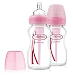 Dr Brown's Options Wide Neck Bottle (270 ml, Pink by Dr. Brown's