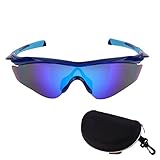 k-outdoor スポーツサングラスサイクリングゴーグル アウトドア 紫外線 曇り止め 防塵 防風 ケース付き