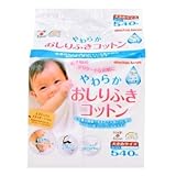 やわらかおしりふきコットン　日本製540枚　大きめサイズ8×12CM　綿100％