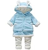 (ベビリッチ)BEBIRICH 裏起毛 キッズ セットアップ パーカー 上下セット うさ耳 女の子 スカート タイツ beaa031 (70cmbu)