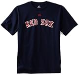 Boston Red Sox YouthマジェスティックOfficial Wordmark Tシャツ – ネイビー L ブルー