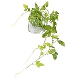 GREENPARK テッセンソウ ガラストラぺゾイド 白玉石 造花 フェイクグリーン