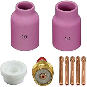 4 Pezzi Ugelli Torcia Saldatura TIG - Kit Per WP17 WP18 WP26 Con Lente Gas