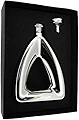 Visol"Pyramid" Stainless Steel Flask Gift Set, 120ml, Chrome