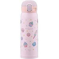 象印マホービン(ZOJIRUSHI) 水筒 ガールズマグ 子供用 通学 ステンレスマグ シームレスせん ワンタッチ 480ml スイーツパープル ふたとパッキンが一体化 お手入れ簡単 SM-WG48-VZ