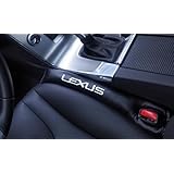 【左右ありの新バージョン】 LEXUS レクサス シート コンソール スペーサー ソフト クッション 輸入品 2本 セット 黒色
