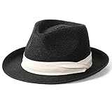 FURTALK 麦わら帽子 レディース メンズ 春夏 日除け帽子 ストローハット UVカット 紫外線対策 折り畳み 中折れ ハット 農作業