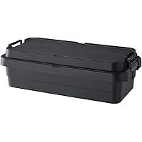リス 収納ボックス スタッキングトランクカーゴ 40L ロータイプ ブラック 日本製 TC-70S LOW
