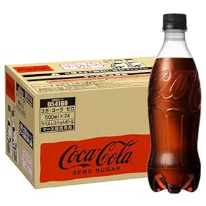 コカ・コーラゼロ ラベルレス PET 500ml 24本 ゼロカロリー ゼロシュガー
