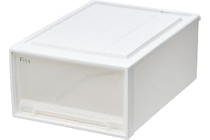 天馬 収納ボックス フィッツケース クローゼット 幅39×奥行53×高さ23cm 収納ケース たわみにくい 衣装ケース 日本製 再生材配合 サステナブル 【色 ホワイトクリア】 【53-39M】