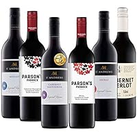 ダブル金賞受賞ワイン入り! オーストラリアの濃い赤ワインだけを集めた辛口赤ワイン6本セット(赤750mlx6) [オーストラリア/Amazon.co.jp限定/winery direct]