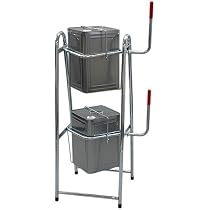 一斗缶スタンド 2段式 缶が落下しない メッキ仕様 4703 一斗缶スタンド 2段式 メッキ仕様 チョイする 店 4703M