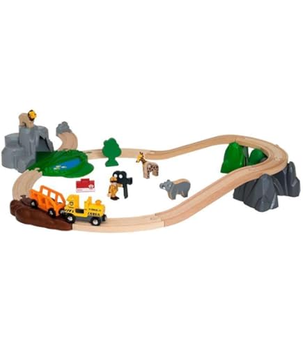 Amazon | Brioデラックス木製鉄道ミッキーマウスとフレンズトレイン 