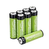 Amazonベーシック 充電池 充電式ニッケル水素電池 単3形8個セット (最小容量1900mAh、約1000回使用可能)