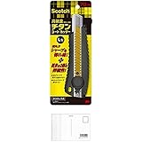 3M スコッチ カッター チタンコート PRO ネジロック式 Lサイズ 刃長さ100mm TI-DLD + 画材屋ドットコム ポストカードA
