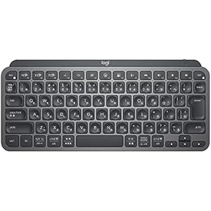 ロジクール MX KEYS mini KX700GR ミニマリスト ワイヤレス イルミネイテッド キーボード グラファイト 充電式 bluetooth Logi Bolt Unifying非対応 USB-C-A 日本語配列 windows mac chrome ios Android 無線 KX700 国内正規品