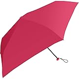 Air muji 折りたたみ傘 50cm 手開き 晴雨兼用 耐風骨 頑丈 大判 軽量タイプ UVカット ローズ
